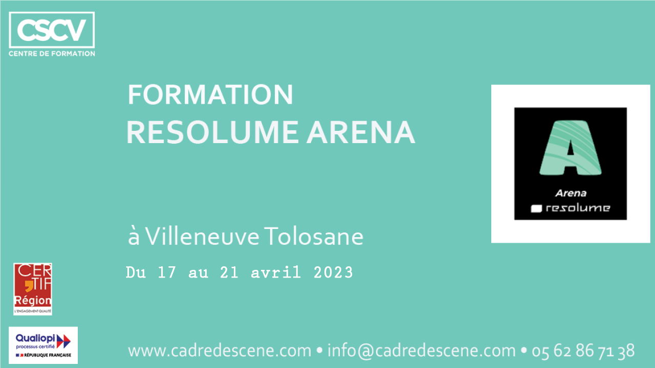 CSCV Formation Resolume Arena